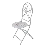 Garden Pleasure Gartenstühle 2er Set Klappstuhl, Metall, (Stahl), Weiß