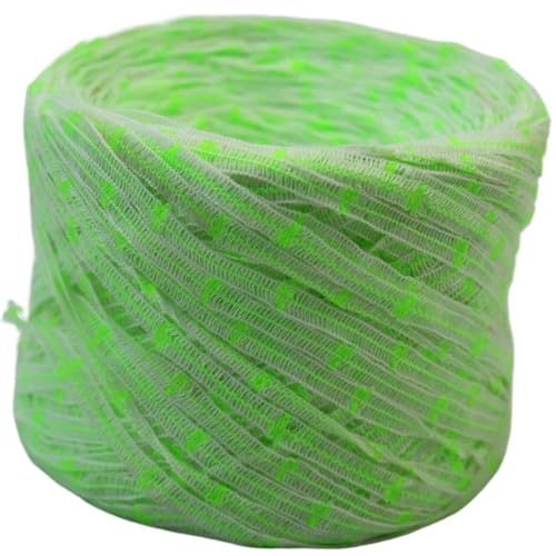 250g Baumwolle Leinen Ribbon Line Strickwaren Handstrickgarn for Stricken dick (Color : 09 green, Size : 250g/ball)