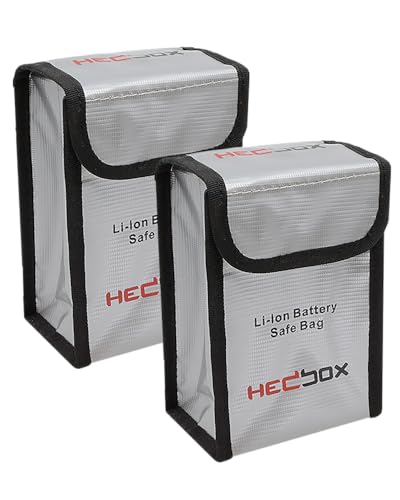 HEDBOX Kit Nr. 2 Firebag-L Large Size Li-Ion Battery Safe Bag Protect your battery during travel or storage