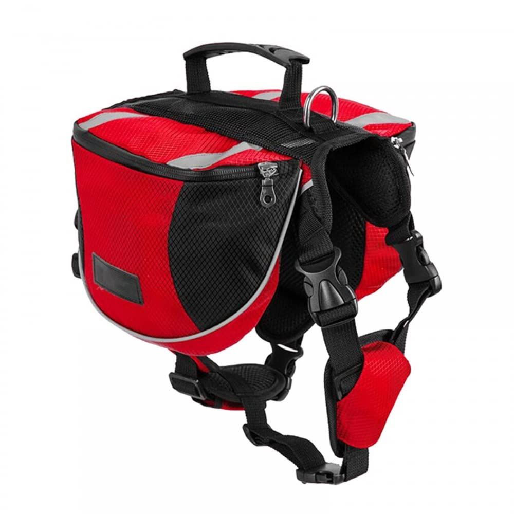MiOYOOW Hunde-Pack, 600D Oxford-Tuch, reflektierend, verstellbar, für Outdoor-Sport, Reisen, Camping, Laufen, Wandern
