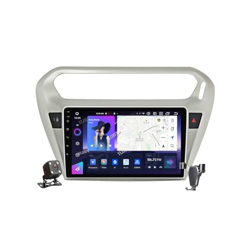 YLOXFW Android 12.0 Autoradio Stereo Navi mit 4G 5G WiFi DSP Carplay für C-itroen Elysee 2013-2017 Sat GPS Navigation 9 Zoll MP5 Multimedia Video Player FM BT Receiver,M700s