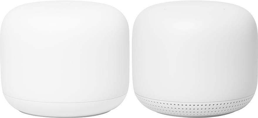 Google Nest WiFi Router and Point Snow