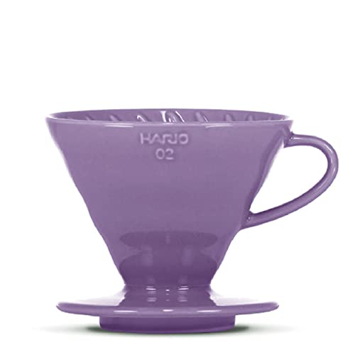 Kaffeefilter/Handfilter V60 aus Porzellan Größe 02 Purple von HARIO
