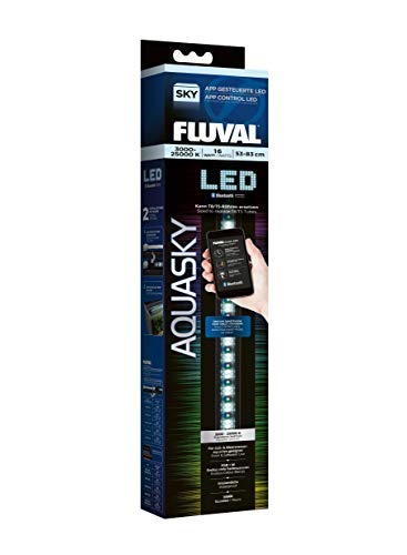 Fluval AquaSky 2.0, LED Beleuchtung fuer Suesswasser Aquarien, 53 - 83cm, 16W