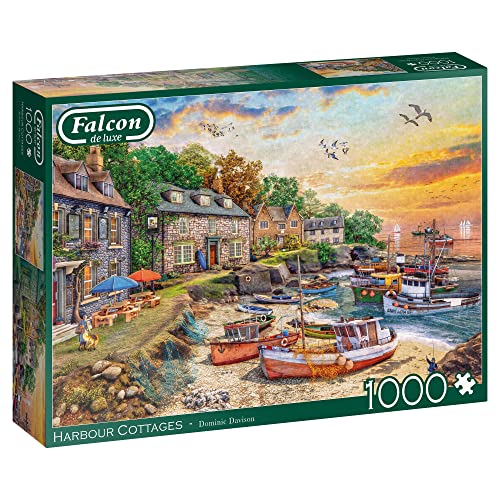 Jumbo Spiele Falcon Harbour Cottages 1000 Teile - Puzzle für Erwachsene