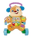 FISHER-PRICE Lernspaß Hündchens Lauflernwagen – musikalisches Gehspielzeug zum Laufenlernen mit zwei Spielfunktionen und Smart-Stages-Lerninhalten, 75+ Geräusche und Lieder, ab 6 Monaten, HBW51