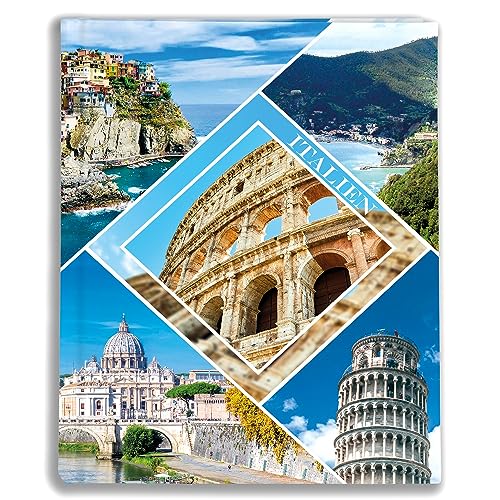 Urlaubsfotoalbum 10x15: Italien, Fototasche für Fotos, Taschen-Fotohalter für lose Blätter, Urlaub Italien, Handgemachte Fotoalbum