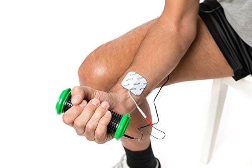 axion - Hand Elektrode + 5x5 cm Elektroden-Pads + Kabel zur TENS-Schmerzbehandlung