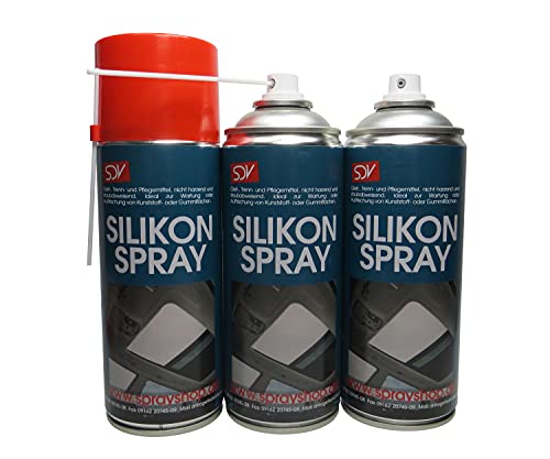SDV Chemie Silikonspray Spray 12x 450ml Siliconspray Kunststoff- und Gummipflege Trennmittel Gleitmittel