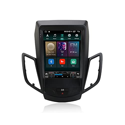 Android 11 Autoradio mit Navi für Ford Fiesta MK7 2009-2016 9.7 Zoll Touch 2 Din Android Auto Bluetooth Radio mit Display Rückfahrkamera USB WiFi Mirror Link Canbus (Color : TS 9863 4G+WiFi 8-Core 4G