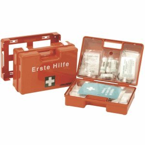 Leina Werke Erste-Hilfe-Koffer SAN mit Druck DIN 13157 orange