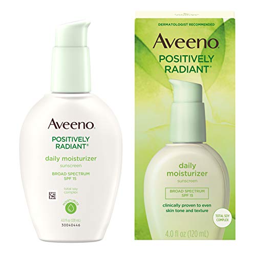 Aveeno, Facial Moisturizers POSITIVELY Radiant Daily Moisturizer, SPF 15, 4 FL OZ by Aveeno