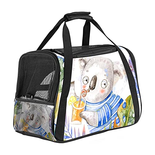 Xingruyun Hundetragetasche Aquarell Koala Katzentragetasche Faltbare Transporttasche Atmungsaktiv Haustiertasche Für Katzen Und Hunden 43x26x30 cm