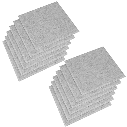 PRIZOM 12 x Akustik-Absorptionsplatten, 30,5 x 30,5 x 1,1 cm, schalldichte Polsterung für Bassisolierung