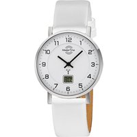 Master Time Funk Quarz Damen Uhr Analog-Digital mit Leder Armband MTLS-10805-12L