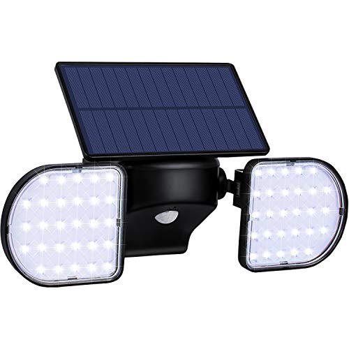 XZN Solarlampen für Außen mit bewegungsmelder, 360 ° drehbare Flankenlampe, 56 LEDs Solarleuchten für außen, IP65 wasserdicht Solarleuchte für Garten, Garage und Weg
