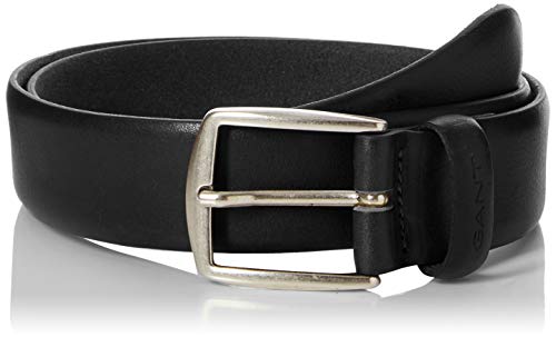 GANT Herren Classic Leather Belt Gürtel, Schwarz (Black 5), 110 (Herstellergröße: 110/44)
