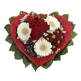Dominik Blumen und Pflanzen, Blumenstrauß "Allerliebst" mit Rosen, Gerbera und Bartnelke