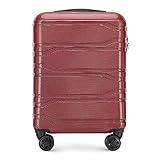 WITTCHEN Koffer – Handgepäck | hartschalen, Material: polycarbonat | hochwertiger und Stabiler | Rot | 38x20x53 cm