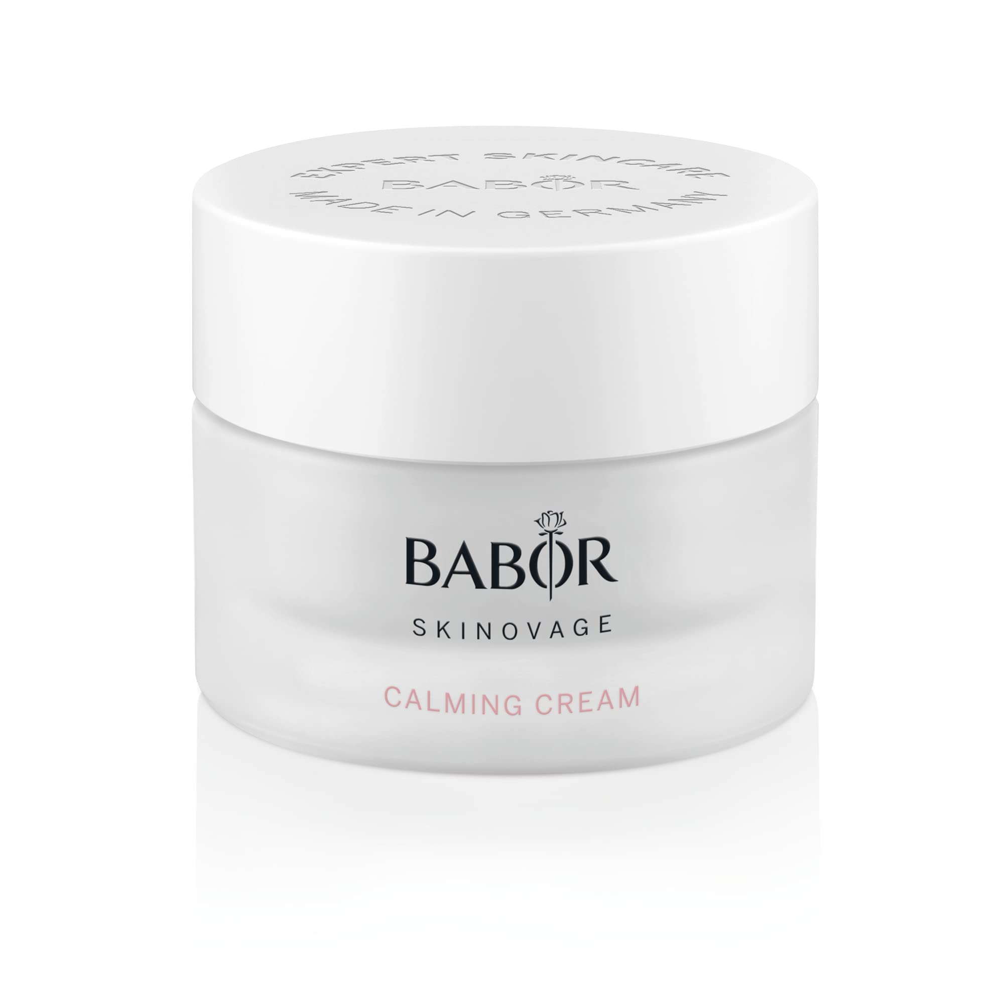BABOR SKINOVAGE Calming Cream, Gesichtscreme für empfindliche Haut, Feuchtigkeitspflege ohne Farb- oder Duftstoffe, Vegane Formel, 50 ml