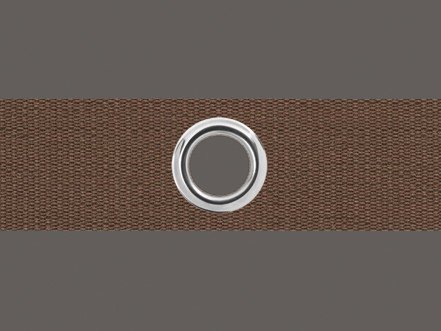 Gardinen Ösenband, Gardinenband, Gardinenzubehör - (60 mm, braun) Verkaufseinheit - 2 Meter