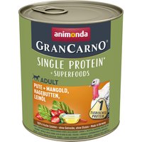 animonda GranCarno Adult Superfood Pute & Mangold 800g (Menge: 6 je Bestelleinheit)