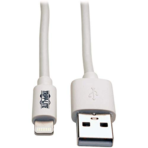 Eaton USB-A auf Lightning Lade- und Datenkabel, MFi-zertifiziert für iPhone, iPad & iPod - Weiß, 3 Fuß / 1 Meter (M100-003-WH)