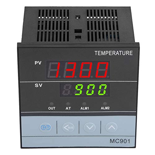 Digitaler Temperaturregler, MC901 PID-Temperaturregler K Typ PT100 Sensoreingangsrelais SSR-Ausgang für Selbstgebräu, Aquarium-Heizung