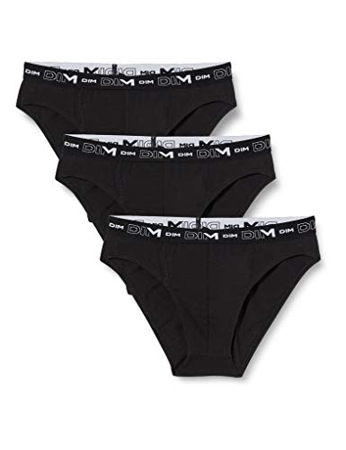 Dim Herren Coton Stretch Slip X3 Unterhose, Schwarz Noir 0hz, XXX-Large (Herstellergröße: 7) (3erPack)
