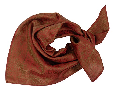 Trachtenhalstuch Trachtentuch Halstuch Trachten Damen Herren Nickituch zum Oktoberfest Bayern Seide Tuch Seidentuch Rot Grün