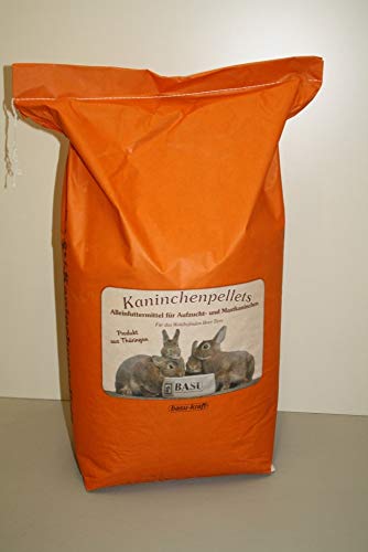 BASU Aufzucht Spezial Nature Kok Kaninchenpellets Kaninchen Futter Pellets mit Pflanzenextrakten gegen Kokzidiose 25 kg