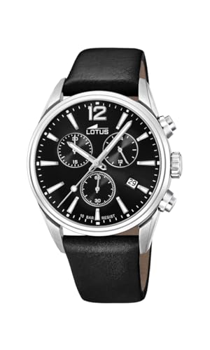 Lotus Herren Chronograph Quarz Uhr mit Leder Armband 18691/3
