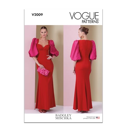 Vogue V2009Y5 Damenkleid von Badgley Mischka Y5 (46-50-52-54)