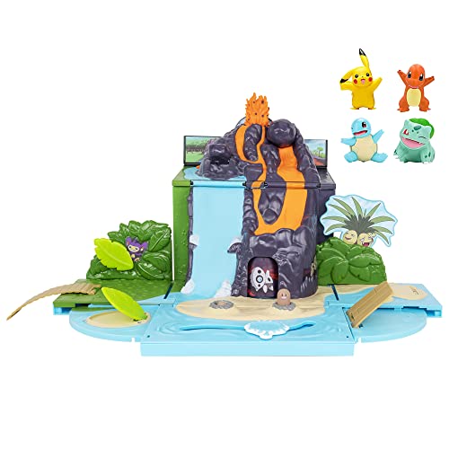 Pokemon PKW2552 Pokémon Carry 'N' Go Volcano Spielset Figuren-Set