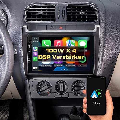 DYNAVIN Android Autoradio Navi für VW Polo 2009-2014, mit 4 * 100W DSP Verstärker | DAB+ Radio; Kompatibel mit Wireless Carplay und Android Auto: D8-69L Premium Flex