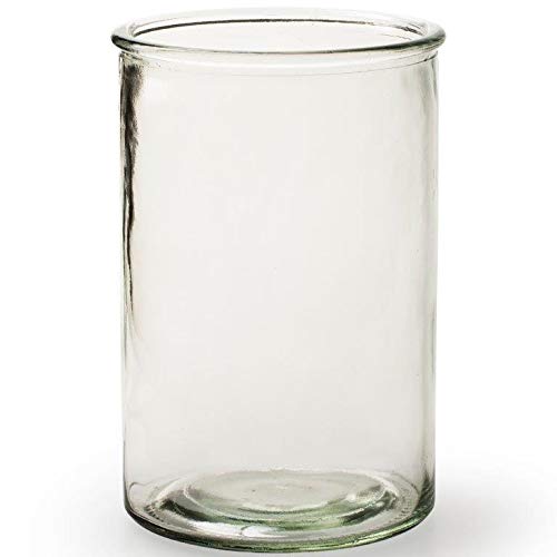 6 x Zylinder Urban Living H 15 cm - Vasen - Blumenvasen - Tischvasen - Glaszylinder - Windlichter - Glaswindlichter Größe H 15 cm
