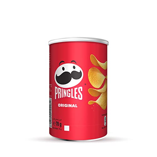 Pringles Original | Gesalzene Chips | Vegan | 12 kleine Dosen für unterwegs (12 x 70g)