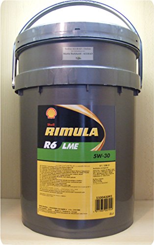 Shell RIMULA R6 LME 5W-30, 20 Liter Motorenöl (E7 / 228.51)
