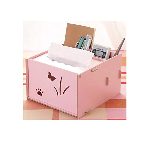 ZXGQF Tissue Box Aus Holz Rosa Papier Handtuchhalter Box Home Wohnzimmer Serviettenbox Auto Hotel Tissue Box Inhaber