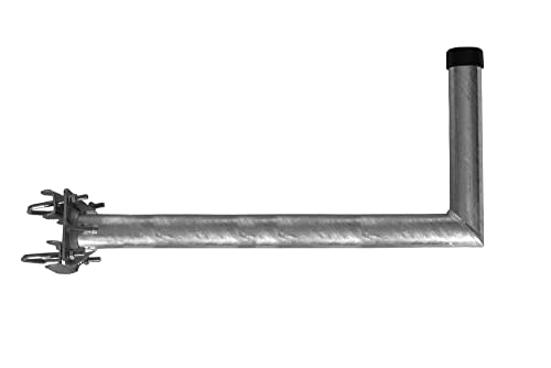 A.S.SAT 38070 Stahl Mastausleger 70 cm Feuerverzinkt mit verstrebten Rohr