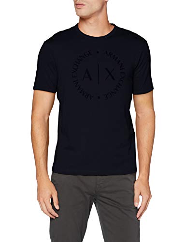 Armani Exchange Herren 8NZTCD T-Shirt, Blau (Navy 1510), Large