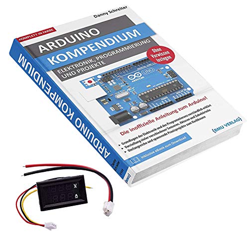 AZDelivery Großes Arduino Kompendium Buch mit gratis Voltmeter-Amperemeter