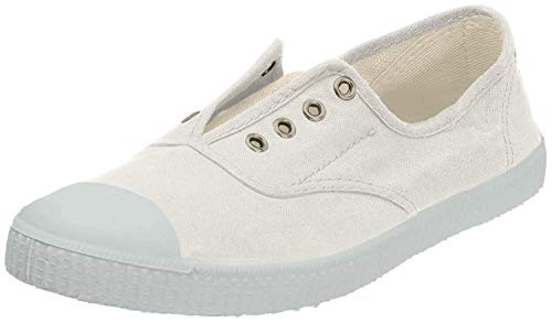 Victoria Unisex Erwachsene Inglesa Elastico Tintada Punt Lauflernschuhe Sneakers, Weiß (Blanc), 42 1/3 EU