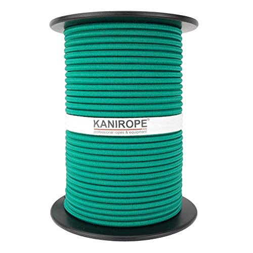 Kanirope® GUMMISEIL 8mm 100m Expanderseil Monoflex PE Spann Seil Spanner Spannseil Plane (grün)