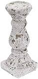 Better & Best Kerzenleuchter 1 Stumpenkerze, Grau, Maße 12 x 12 x 29 cm, Material: Zement, Einheitsgröße