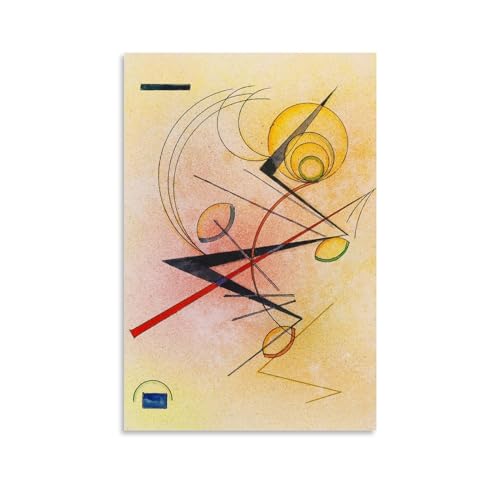 NgAnoh Little Warm von Wassily Kandinsky Leinwanddruck, Poster, Kunst, Leinwand, Gemälde, Dekor, Wanddruck, Fotogeschenke, Heimdekoration, moderne Dekorationen, 40 x 60 cm