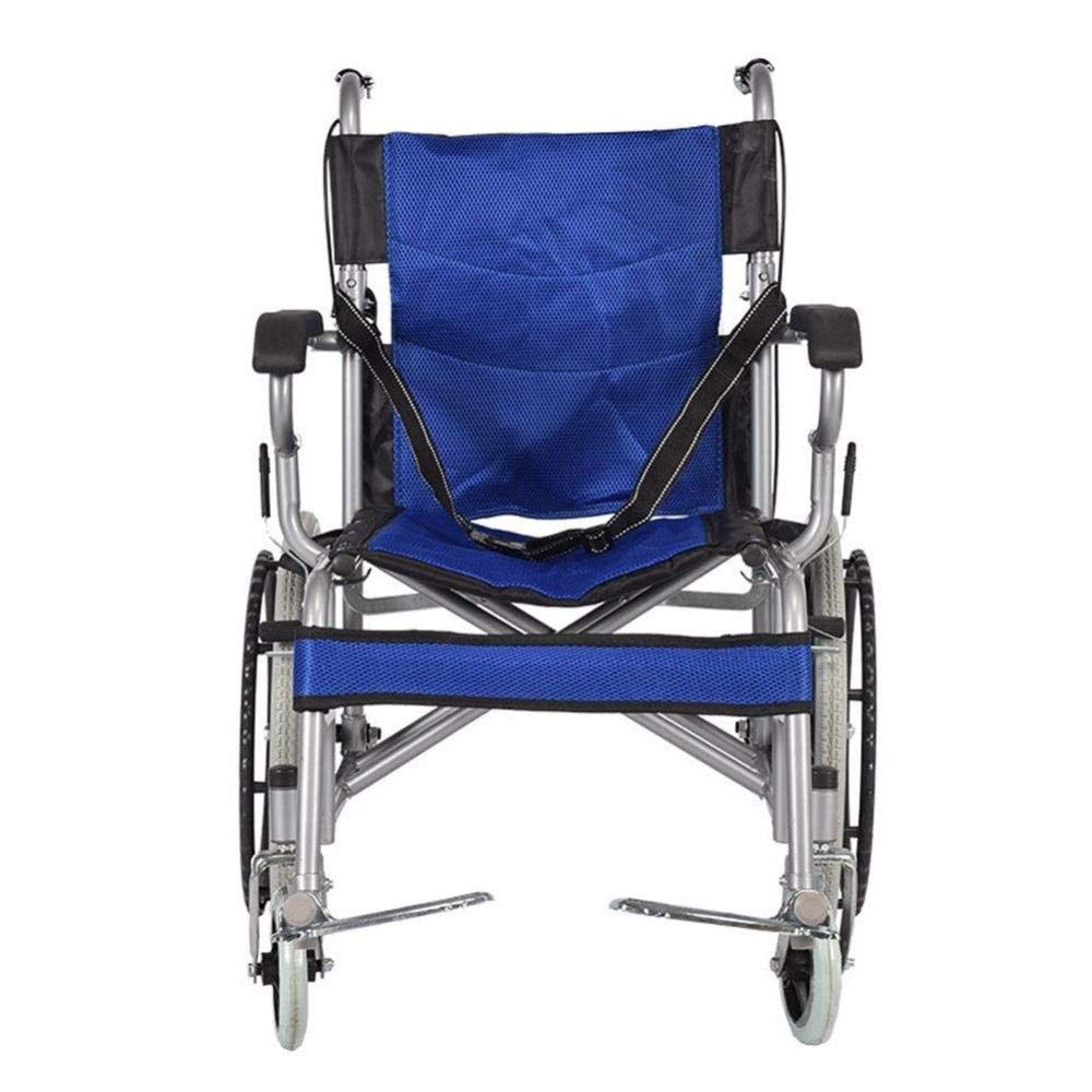Rollstuhl Faltbarer tragbarer manueller Rollstuhl Scooter Solider Rollstuhl Ergonomisch geeignet für ältere Menschen und Reisen