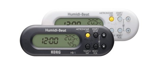 KORG HB-1, Metronom mit Uhr, Feuchtigkeits- und Temperaturmesser, schwarz