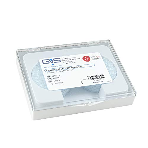 GVS Filter Technology, Filter Disc, PES Membran, 0.45µm, 47mm, 100/pk
