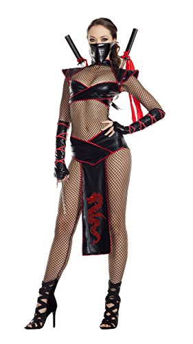 Starline Damen Women's Alluring Assasin Costume Kostüm für Erwachsene, schwarz/red, X-Large